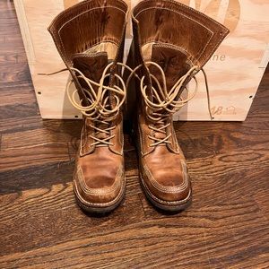FRYE Owen Tall Lace Up Boots—Sz8